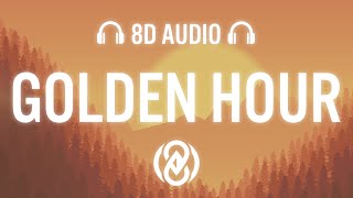 JVKE  golden hour Lyrics  8D Audio 🎧 [upl. by Sachiko318]