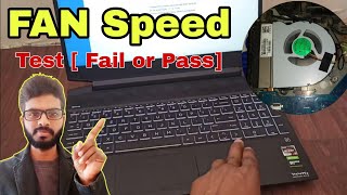 How to check laptop fan is working or not   FAN Speed Test on HP Pavilion Gaming 15 [upl. by Ttergram]