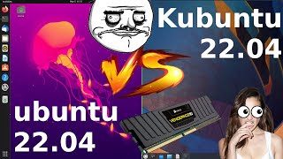 Ubuntu 2204 vs Kubuntu 2204 Beta  RAM Comparison [upl. by Panthia708]