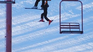 People Falling Off Ski Lifts Compilation Part 2 [upl. by Halet271]