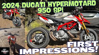 2024 Ducati Hypermotard 950 SP First Impressions [upl. by Jandy]