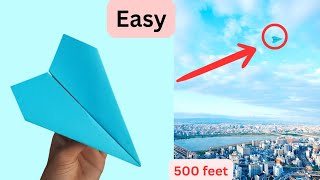 How to build a paper airplane that flies far  how to make airplane with paper make paper plane [upl. by Ydnagrub]