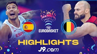 Spain 🇪🇸  Belgium 🇧🇪  Game Highlights  FIBA EuroBasket 2022 [upl. by Bettina244]