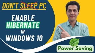 How To Enable Hibernate in Windows 10 And Add It To Power Menu [upl. by Nahshon]