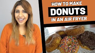 How To Make Air Fryer Donuts Using Biscuits  Easy Air Fryer Donuts [upl. by Arim605]