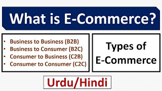 What is ECommerce Types of ECommerceB2B B2C C2B C2C [upl. by Borrell]