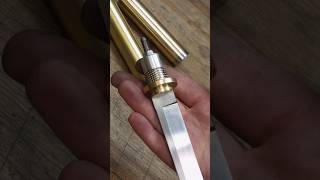 Brass Tube Knife Super Speed Build shorts [upl. by Wooster]