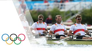 Mens Quadruple Sculls 4x Rowing Replay  London 2012 Olympics [upl. by Akcimahs638]