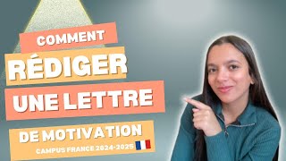 كيفاش نكتب lettre de motivation للجامعات الأوروبية comment rédiger une lettre de motivation [upl. by Adyan]