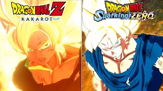 DBZ Kakarot Vs DB Sparking ZERO  SSJ Goku Vs Frieza [upl. by Manup241]