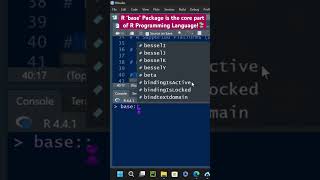 R ‘base’ Package is the core part of R Programming Language📚 [upl. by Chaddy]