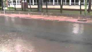 Hochwasser nach Gewitter in Harpstedt  Straße in Fluss verwandelt [upl. by Nnyrb15]