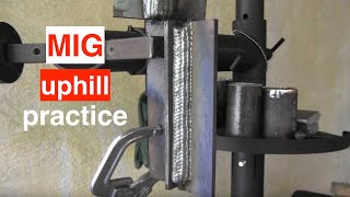 Mig Welding Basics part 7 Vertical Tee Joint Drill [upl. by Zerat]