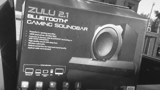 Blackweb Gaming soundbar REVIEW BluetoothZulu 21 [upl. by Elleivad168]