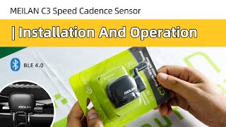 Meilan C3 Wireless speedcadence sensor  Installment and Operation Video [upl. by Alolomo905]