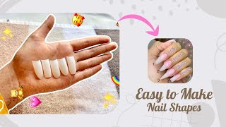 Easy to make trending nail shapes 💅 [upl. by Htinnek]