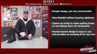 Sidi Canyon GoreTex Boot Review by AtomicMoto [upl. by Acissev]