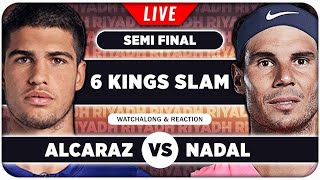 ALCARAZ vs NADAL • Six Kings Slam 2024 SF • LIVE Tennis Watchalong [upl. by Embry]