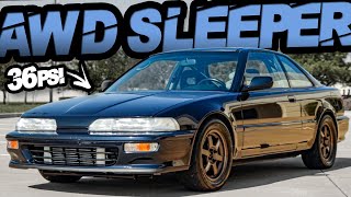 AWD BSeries Turbo Acura Integra SLEEPER quotThe PERFECT DA9 Buildquot NonVTEC 9 Second 14 Mile [upl. by Alvan195]