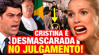 ALMA GÊMEA Cristina é DESMASCARADA EM JULGAMENTO por TESTEMUNHA SECRETA Resumo capítulo hoje [upl. by Aleron]