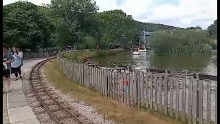 Lappa Valley Railway Steam Tripleheader Again Rare [upl. by Aiynat]