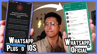 Como SOLUCIONAR ERROR de Whatsapp Plus y Whatsapp Estilo Iphone ✅ Necesitas la Aplicación Oficial 🔥 [upl. by Laris]