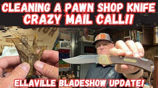 Cleaning A Pawn Shop Knife  Crazy Mail Call from Florida amp Ohio [upl. by Aibonez222]