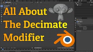 Decimate Modifier  Blender Tutorial [upl. by Liagabba]