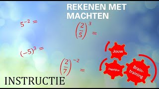 Instructie Rekenen met machten [upl. by Dzoba]