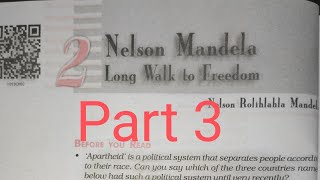 10 english 2 Nelson Mandela Long Walk to Freedom part 3 hindi explanation question answer [upl. by Zsolway]