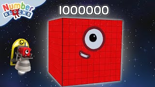 Numberblocks are counting from 1 to 1000000  Learn to count BIG Numbers  Maths Cartoons for Kids [upl. by Kalfas848]