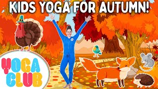 Kids Yoga For Autumn 🍂 Yoga Club Week 63  Cosmic Kids Yoga [upl. by Litta513]