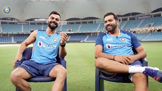 Rohit Sharma Interviews Virat Kohli  Kohli on His 71st Century [upl. by Walford]