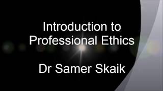 Introduction to Professional Ethics [upl. by Dugald14]