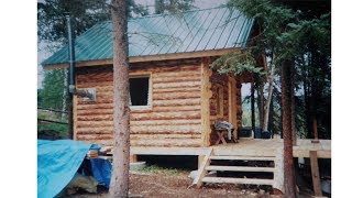 Off Grid Log Cabin Start to finish [upl. by Eedebez]