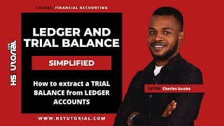 How to extract a TRIAL BALANCE from LEDGER ACCOUNTS [upl. by Emory]