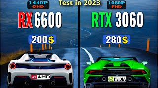 RX 6600 vs RTX 3060 Testing games at 1080P and 1440P [upl. by Ecnarolf]