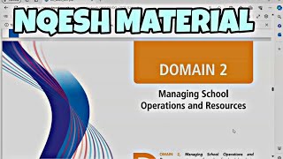 PPSSH DOMAIN 2  MANAGING SCHOOL OPERATIONS AND RESOURCES  NQESH 2024 MATERIALS [upl. by Welker631]