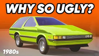 20 UGLIEST Cars Of The 1980s TREELEAFVOICE [upl. by Eelahc]