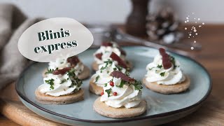 RECETTE  Blinis express pour lapéro [upl. by Geller504]