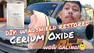 Effective ba ang Cerium Oxide How to remove windshield scratches [upl. by Eserahs516]