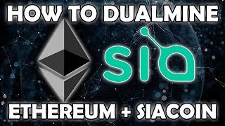 How to DualMine Ethereum amp Siacoin with Awesome Miner amp Mining Pool Hub  Ep08 [upl. by Gader]