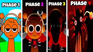 Phase 1 VS Phase 2 VS Phase 3 VS Phase 4 In SPRUNKI INCREDIBOX [upl. by Alimak875]