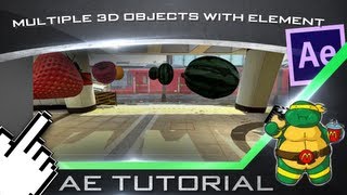 Multiple 3D Objects w Element After Effects Tutorials [upl. by Aicemaj772]