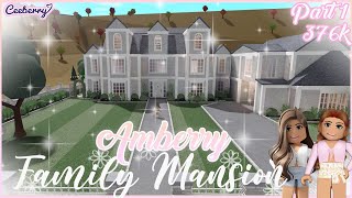 Bloxburg  Building Amberry a New Family House  Part 1 Speed Build [upl. by Alokin]