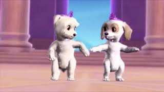 Barbie amp The Diamond Castle dogs dancing [upl. by Einor233]