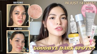 Luxe Organix Whitening Repair Skincare Routine for 14 DAYS Goodbye Dark Spots • Joselle Alandy [upl. by Ahsiekat]