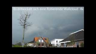 Schweres Unwetter mit Rotierender WallcloudBlitzeinschlägenHagel und Starkregen am 220414 [upl. by Aiceila571]