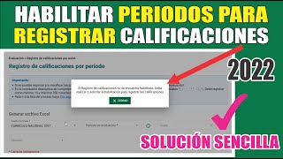 Siagie  El Registro de calificaciones no se encuentra habilitado debe realizar o solicitar la [upl. by Nerot]