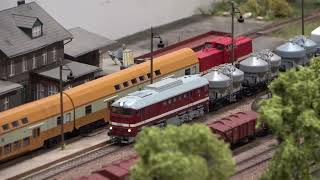 Wundervollle Modellbahn Anlage mit viel Güterverkehr  Modelleisenbahn amp Eisenbahnfreunde Halle [upl. by Myriam432]